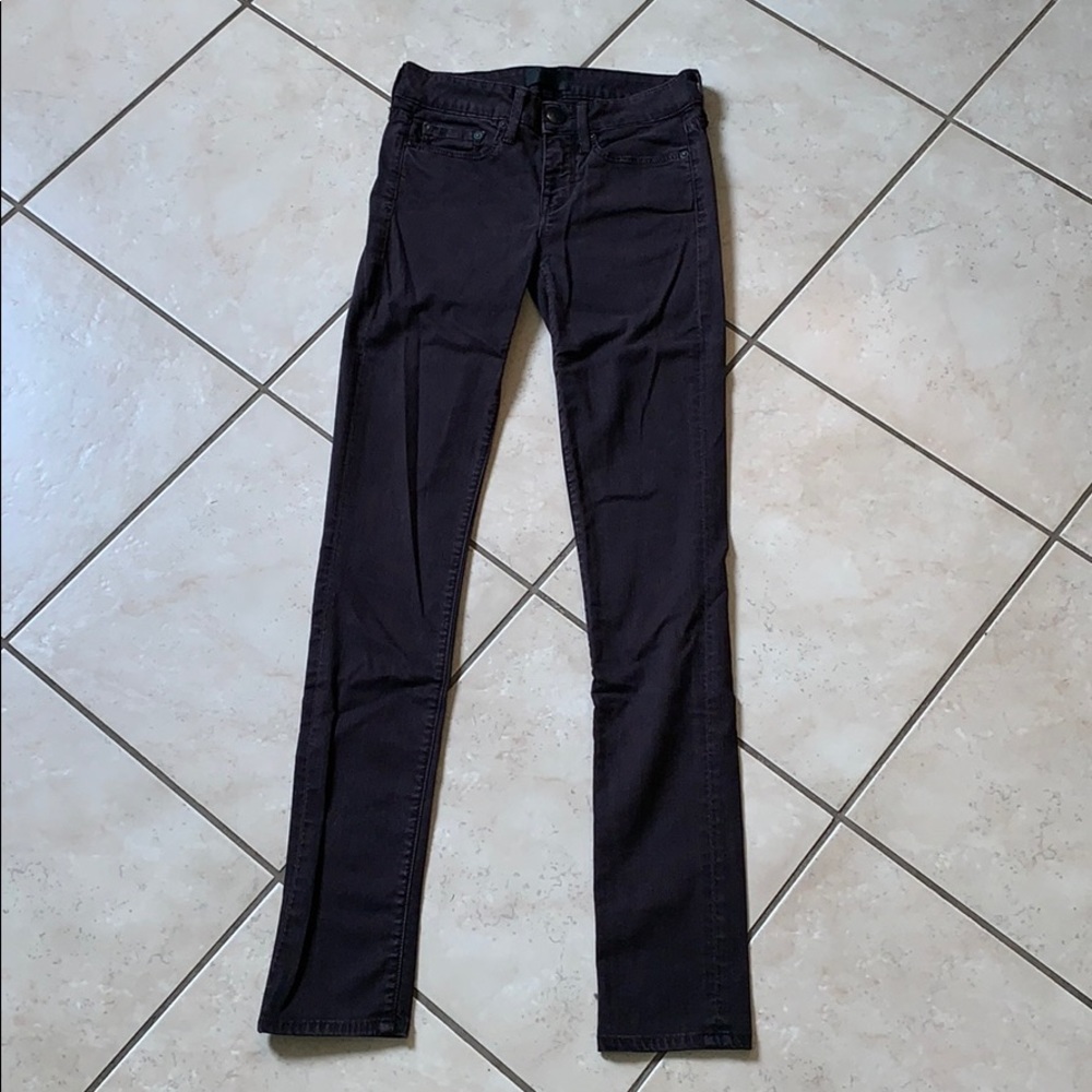 Vince Black/ Purple High Waisted Jeans Size 24